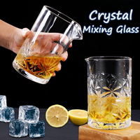 Verre à cocktail moderne transparent blanc éclatant en verre sodalite 650 ml, écologique, à fond épais et sans soudure, le plus vendu pour la création de cocktails.