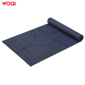 Esterilla de yoga Woqi de 6 mm de grosor, color azul marino, antideslizante, de EVA, para ejercicios en casa y moldeamiento corporal. - Product Image 1