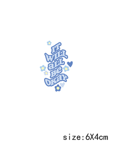 Letop 1ชิ้น okay Girl Home honk จดหมายมือถือกันน้ำ UV สำหรับ DTF สติ๊กเกอร์รูปลอกพวงกุญแจพลาสติกกระเป๋าสตางค์สำหรับใช้ในกระเป๋า - Product Image 4