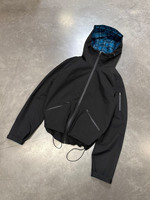 Veste coupe-vent réversible à double carreaux latéraux imperméable de haute qualité, fabriquée sur mesure pour hommes