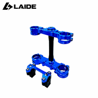 Support de Guidon Triple Fixation Ultra Bee en Aluminium CNC Renforcé pour Moto Tout-Terrain, Anodisé Argent, Pièces en Gros