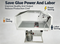 Machine de pulvérisation de colle à base d'eau FS-201 220V 600W certifiée CE à double aspiration pour usine de chaussures – Économisez 30 % – Garantie 1 an
