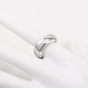 yunnique Geometric Titanium Steel <b>Ring</b> Unisex Fashion Jewelry Gift <b>Plain</b> Design XYR0097 - Product Image 3