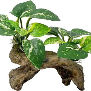<span class=keywords><strong>Aquarium</strong></span> Decoraties <span class=keywords><strong>Aquarium</strong></span> Decor Ornamenten Betta Zijde Blad Pad Hangmat Kunstmatige Drijfhout Grot Goudvis Kom Accessoires - Product Image 1