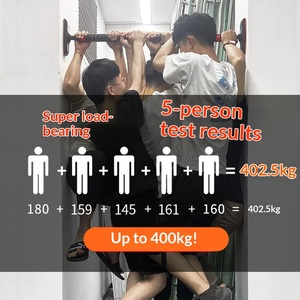 YYJS Nuovo Dispositivo <span class=keywords><strong>per</strong></span> <span class=keywords><strong>Trazioni</strong></span> da Interno a Barra Singola <span class=keywords><strong>per</strong></span> Uso Domestico, Montaggio su <span class=keywords><strong>Porta</strong></span> Senza Foratura, Regolabile, <span class=keywords><strong>per</strong></span> Telaio <span class=keywords><strong>Porta</strong></span> e Parete, con Doppie Barre - Product Image 5