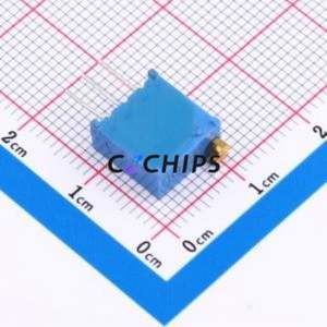 3296W-100-LF Adjustable Resistor / <b>Potentiometer</b> Through hole Component (THT)-3P,9.5x4.8mm Resistor 10Ohm 10% 500mW 250ppm/ - Product Image 2