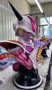 Statue en résine <span class=keywords><strong>Dragon</strong></span> <span class=keywords><strong>Ball</strong></span> <span class=keywords><strong>Z</strong></span> grandeur nature 1:1 de Frieza, buste en fibre de verre, figurine corps entier, première forme, Scouter, forme finale - Product Image 6