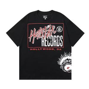 Camiseta de Hombre Estilo Urbano, Héroes y Villanos, Negra, Manga Corta, Oversize, Hip Hop, Casual, 100% Poliéster, Anti-Pilling - Product Image 6