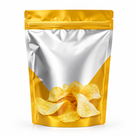 Sachets d'emballage souples personnalisés imprimés, durables, de qualité alimentaire, avec fermeture éclair, pour chips, snacks, lait, aliments pour animaux et gelée