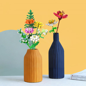 Ensemble de construction Bouquet de fleurs artisanat en plastique créatif nouveauté bloc de construction jouets 418 pièces nouveaux blocs de fleurs cadeaux parfaits - Product Image 5