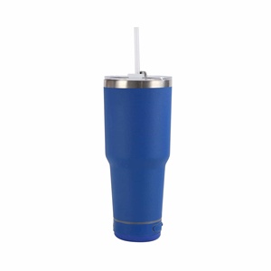 30oz Stainless Steel <b>Double</b> <b>Wall</b> Vacuum Insulated Leak-Proof Large Capacity Straw Dual Drinking Cup Car Portable Water Bottle - Product Image 5