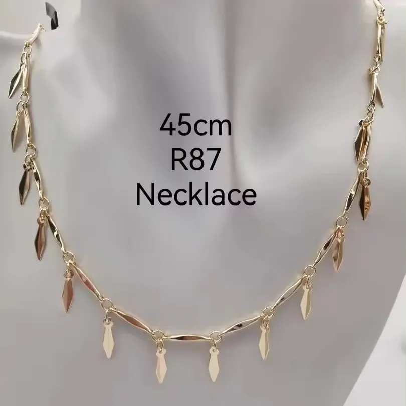 Xuping Chinaゴールド24K新しいスタイルの宝石ネックレス女性用