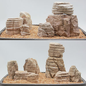 Pesce giallo linea sottile modello acquamarina natura Decore Melaleuca pietra - Product Image 5