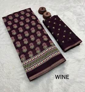 Modern Designer Soft <b>Linen</b> Saree with Zari Weaving Border and Beautiful Digital Print for Parties - Product Image 2