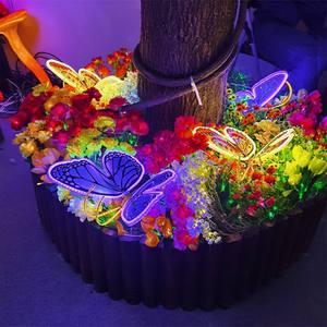 ไฟ LED รูปผีเสื้อบินได้ กันน้ำมาตรฐาน IP65 สำหรับตกแต่งภายนอกอาคาร พร้อมเอฟเฟกต์แสงสว่าง - Product Image 3