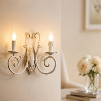 Lampe murale rétro en fer E14, lampe murale d'intérieur pour la maison, l'hôtel, la chambre à coucher, la salle de bain, le salon