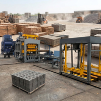 Machine automatique de fabrication de briques en ciment QT8-15, machine de fabrication de blocs de ciment emboîtables, machine de fabrication de briques creuses, prix