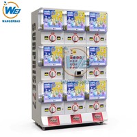 WANGERBAO Nouvelle Tendance Distributeur de Jouets en Capsule Gachapon à Monnayeur, Métallique de Taille Moyenne, avec Système de Paiement Centralisé, En Promotion