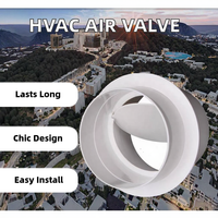 Amortisseur de Backdraft d'interface de conduit moderne avec connecteur de conduit de vanne d'air pour clapet anti-retour de conduit d'air frais HVAC