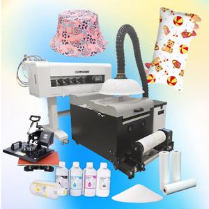 Machine d'impression DTF pour T-shirts avec logo Goodlook, compatible I3200 I1600 XP600, format A3 30cm, film PET, impression offset, et fonction de secouage de poudre - Product Image 5