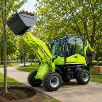 Backhoe Loader 1 Ton Mini Digger Loader Harga Grosir Langsung Pabrik untuk Bisnis Sewa dan Lokasi Kecil