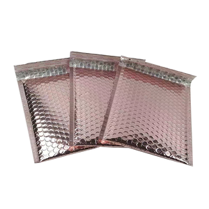 Bao Bì Vận Chuyển Hàng Mẫu Miễn Phí Phong Bì Bong Bóng Kim Loại Phong Bì Đệm NHÔM Phong Bì Bong Bóng Màu Vàng Hồng Tùy Chỉnh Có Logo - Product Image 4