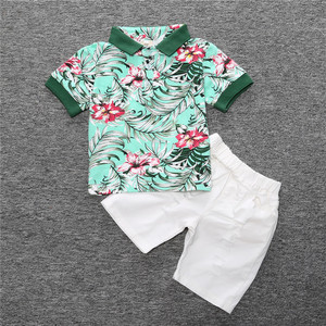 Vêtements pour enfants de haute qualité en gros, nouveaux modèles, ensembles de vêtements, t-shirts à motif drapeau et pantalons de survêtement fuselés - Product Image 3