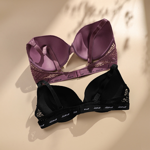 Sexy phụ nữ Underwire đẩy lên áo ngực mịn <span class=keywords><strong>DD</strong></span> thoải mái có thể điều chỉnh dây đai phụ nữ đồ lót - Product Image 4