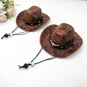 Pequeño vaquero occidental Halloween fantasma Festival fiesta accesorio invierno mascota sol sombrero para perros Mini mascota ropa accesorio para México - Product Image 2