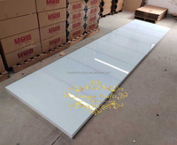 Plateforme semi-circulaire en acrylique pour scène de salle de mariage, blanc brillant doré, plateforme d'escalier pour scène de mariage, décoration de fête de mariage