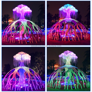 Toprex dekorasi besar lampu Motif air mancur Led Lengkungan Natal Guirlande Lumineuse Exterieur baru dekorasi liburan Tahun Baru - Product Image 2