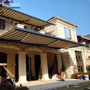 Toldo de patio retráctil motorizado para exteriores con luces LED Toldo parasol - Product Image 2