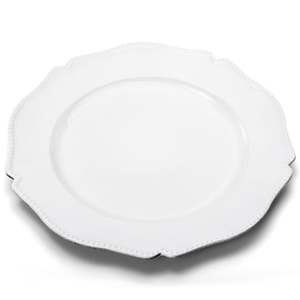 Assiettes de présentation en céramique avec bordure argentée, motif floral émaillé, design ajouré complexe, <span class=keywords><strong>bleu</strong></span> <span class=keywords><strong>terre</strong></span> <span class=keywords><strong>cuite</strong></span>, pour dîner, en gros - Product Image 6