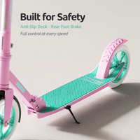 Trottinette pour enfants avec guidon réglable, pour enfants de 8 à 12 ans, roues avec absorption des chocs, trottinette pour enfants