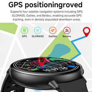 Reloj Inteligente KC100 con GPS, Monitor <span class=keywords><strong>de</strong></span> Frecuencia Cardíaca, Presión Arterial, Monitoreo <span class=keywords><strong>de</strong></span> Salud, Resistente al Agua 1ATM, Rastreador <span class=keywords><strong>de</strong></span> Actividad Física y Deportiva - Product Image 4