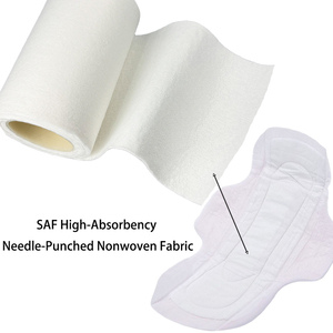 Saf Hoog-Absorptievermogen Naald-Geponste Niet-Geweven Stof Hoge Vloeibare Retentie Luiers Maandverband Geur Controle Snelle Absorptie - Product Image 3