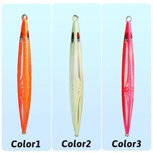 Leurre de pêche Jigging 150g 200g 250g 300g, Leurre métallique rapide lumineux avec sonnette, Leurre de pêche à la traîne - Product Image 3
