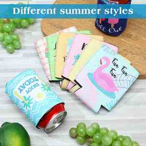 Coozies promotionnels personnalisables en néoprène pour bouteilles et canettes de bière avec logo - Product Image 3