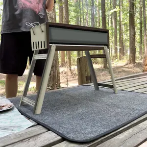 Ignifuge Preuve de L'eau Non-bâton Grill Machine Tapis pour Pour BARBECUE