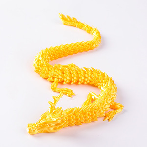 Modèle de dragon chinois en verre imprimé en 3D 01 – Design populaire et généreux, pièce décorative très vendue, cadeau, figurine divine articulée - Product Image 6