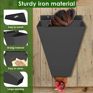 Cône de poulet équipement de traitement de poulet en fer cône de retenue de volaille réutilisable fournitures de dépeçage de poulet pratiques pour les fermes - Product Image 3