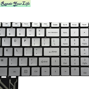 Tastiera per laptop in inglese americano per <span class=keywords><strong>Hometech</strong></span> Alfa 150P X317A Nuova tastiera color argento - Product Image 3