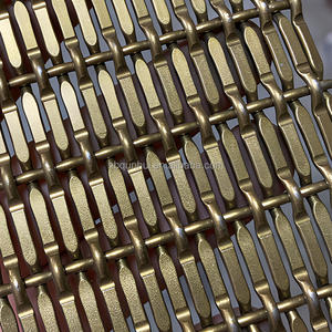 Armoires de cuisine modernes, portes en maille d'acier inoxydable <span class=keywords><strong>anti</strong></span>-salissure, revêtement en poudre, panneaux en maille tissée faciles à nettoyer, décoratifs - Product Image 5