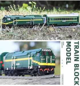 Nhà Máy Bán Hàng Nóng Hot Phong Cách Khuôn Vua 12001 Thế Giới Đường Sắt Điều Khiển Từ Xa Xe Lửa Khối Công Nghệ Cao Theo Dõi Bộ Dụng Cụ Unisex - Product Image 4