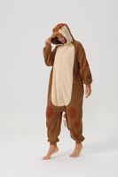 Combinaison de nuit en peluche en gros, motif animal de dessin animé, unisexe, pour adulte, idéale pour les fêtes costumées et le carnaval