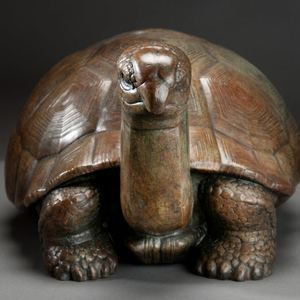 Metallo Bronzo Scultura Tartaruga - Product Image 1