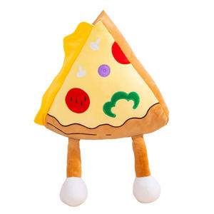 Oem Pu Foam 3d fetta Squishy a lenta crescita spremere roba morbida peluche Toast cuscino cane farcito Hamburger tessuto pane giocattolo fantasia - Product Image 4