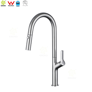 Rubinetto da <span class=keywords><strong>Cucina</strong></span> Estraibile a Collo d'Oca in Acciaio Inox 304 Spazzolato <span class=keywords><strong>Oro</strong></span> con Marchio d'Autenticità - Product Image 5