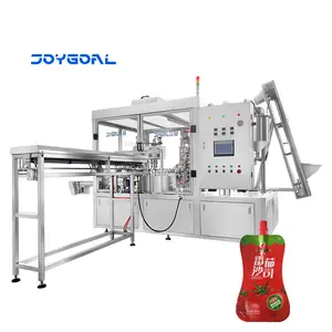 6 Nozzle 6000 Pcs Per Hour Automatic Filling And Capping Spice Bag Doypack Spout Pouch Filling Machine