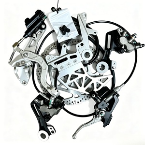 Kit de Freno de <span class=keywords><strong>Disco</strong></span> Trasero Surron Ultra Bee, Soporte de Caliper Doble, Aluminio CNC, Kit de Piezas Todoterreno de Alto Rendimiento para Bicicleta Eléctrica - Product Image 1